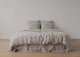 Stone Washed Linen Natural Pillow Case Standard