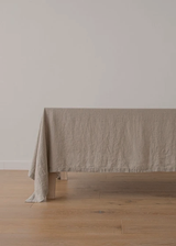 Stone Washed Linen Tablecloth, Natural