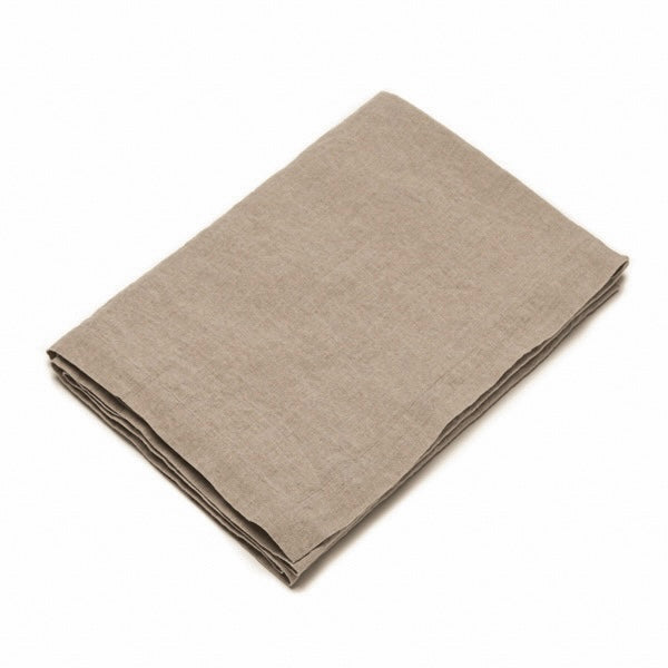 Stone Washed Linen Tablecloth, Natural