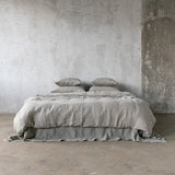 Stone Washed Linen Duvet Taupe King
