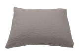 Stone Washed Linen Pillow Case, Taupe King