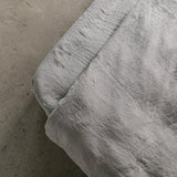 Stone Washed Linen Taupe Fitted Sheet King