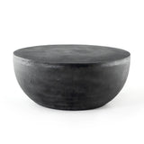 Lennon Outdoor Round Coffee Table, Aged Grey
