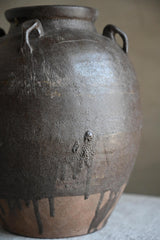 Obsidian Handle Pot