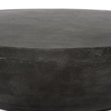 Lennon Outdoor Round Coffee Table, Aged Grey