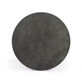 Lennon Outdoor Round Coffee Table, Aged Grey