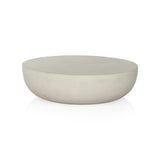 Lennon Outdoor Round Coffee Table, Matte White