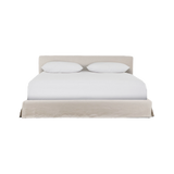 Aidan Slipcover Bed, Natural