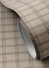 Hand Checks Wallpaper by Getty Images 52"x132", Hand Checks Taupe II