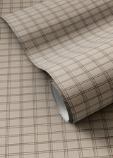 Hand Checks Wallpaper by Getty Images 52"x132", Hand Checks Taupe II