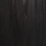 Farah Outdoor End Table - Stained Black Teak-FSC