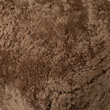 Sabine Oval Ottoman, Amber Shearling