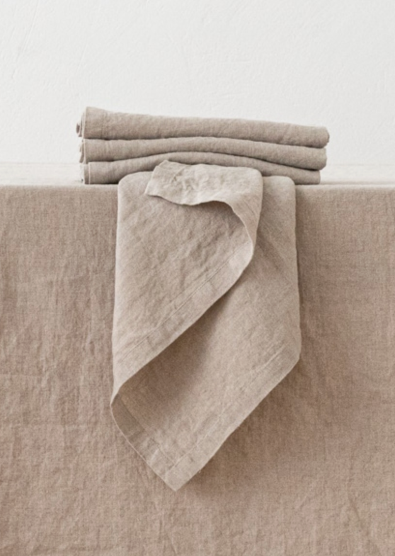 Stone Washed Linen Napkin - Natural - 19x19 – Lolointeriors