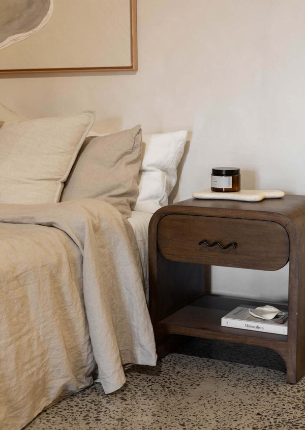 Bruno Bedside Table, Espresso