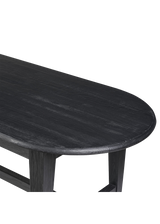 Stephane Dining Table, Black Pine