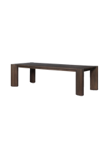 Alba Outdoor Dining Table - Stained Saddle Brown