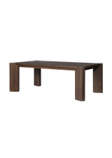 Alba Outdoor Dining Table - Stained Saddle Brown