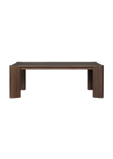 Alba Outdoor Dining Table - Stained Saddle Brown