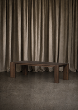 Alba Outdoor Dining Table - Stained Saddle Brown