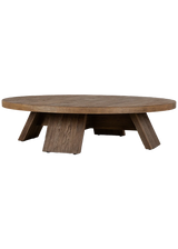Alistair Coffee Table, Washed Old Oak Veneer Thick