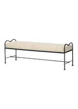 Amelia Accent Bench - Yuma Cream