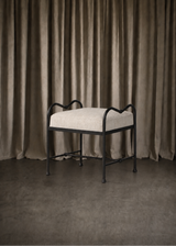 Amelia Accent Stool - Yuma Cream