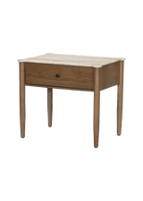 Ara Nightstand - Antique White Marble