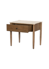 Ara Nightstand - Antique White Marble