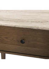 Ara Nightstand - Antique White Marble