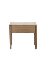 Ara Nightstand - Antique White Marble