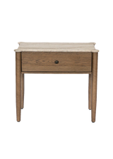 Ara Nightstand - Antique White Marble