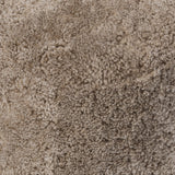 Sabine Oval Ottoman, Taupe Shearling