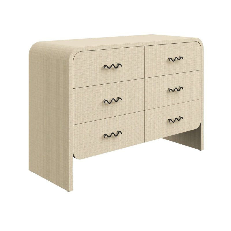 Bruno Chest of Drawers, Raffia