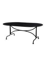 Carlo Outdoor Dining Table-76" - Distressed Bronze