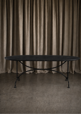 Carlo Outdoor Dining Table-76" - Distressed Bronze