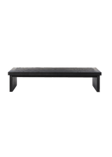 Cedric Coffee Table, Worn Black Oak