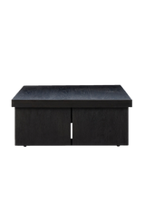Cedric Coffee Table, Worn Black Oak