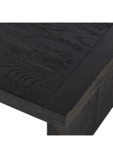 Cedric Coffee Table, Worn Black Oak