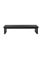 Cedric Coffee Table, Worn Black Oak