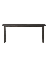 Cedric Console Table, Worn Black Oak