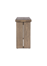 Cedric Console Table, Worn Oak