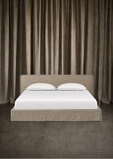 Elian Slipcover Bed, Savoy Parchment