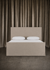 May Slipcover Bed, Savoy Parchment
