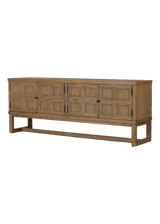 Daphne Media Console - Worn Oak Veneer