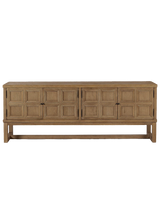 Daphne Media Console - Worn Oak Veneer