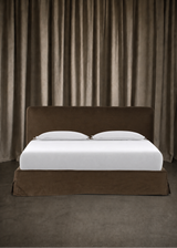 Elian Slipcover Bed, Brussels Coffee