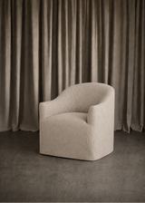 Elise Dining Chair With Casters, Laine Navy