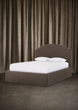 Elodie Slipcover Bed, Coffee
