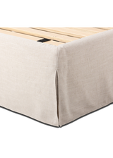 Elodie Slipcover Bed, Parchment