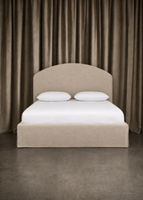 Elodie Slipcover Bed, Parchment